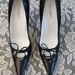 Dolce & Gabbana Black Patent Leather Heels